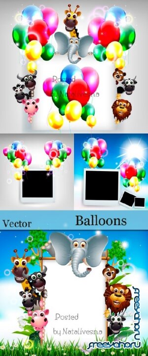       / Vector - Balloons and Polaroid