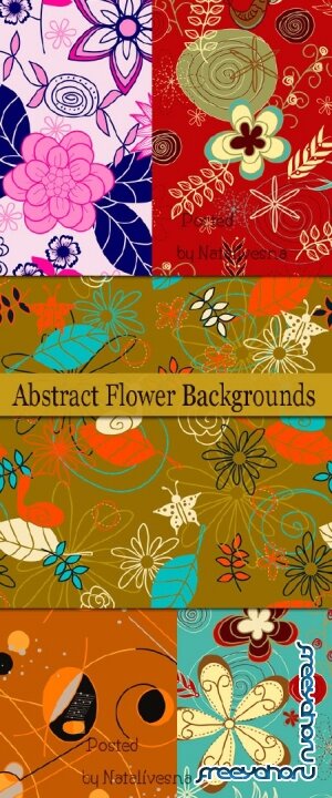      / Vector - Abstract flower backgrounds