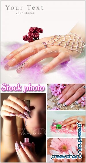 Модный и красивый маникюр - растровый клипарт / Trendy and beautiful manicure