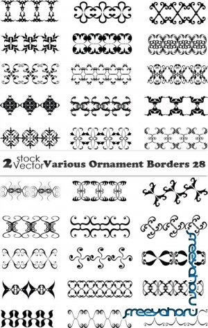 Vectors - Various Ornament Borders 28