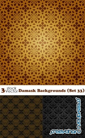 Vectors - Damask Backgrounds (Set 33)