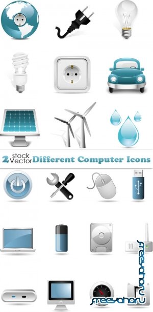 Vectors - Different Computer Icons