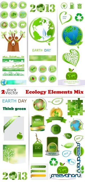 Vectors - Ecology Elements Mix