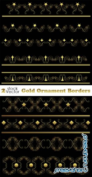 Vectors - Gold Ornament Borders