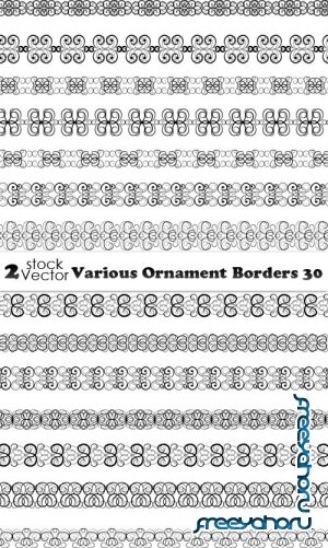 Vectors - Various Ornament Borders 30