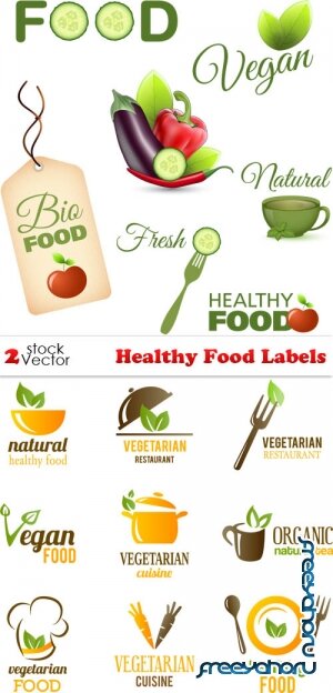 Vectors - Healthy Food Labels