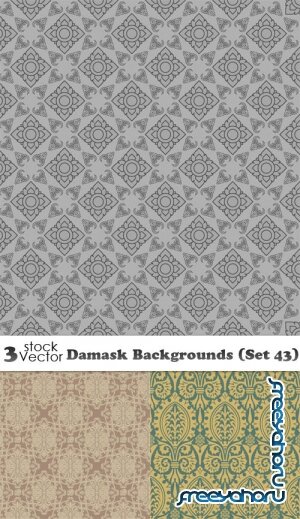 Vectors - Damask Backgrounds (Set 43)