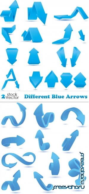 Vectors - Different Blue Arrows