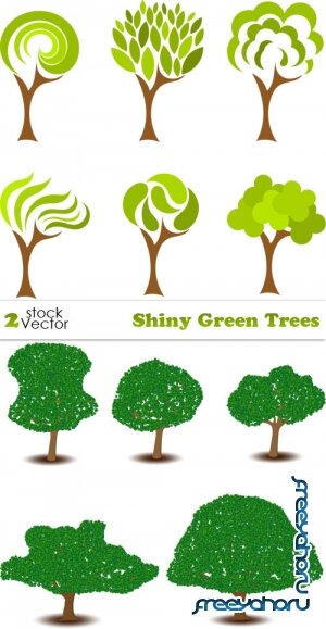 Vectors - Shiny Green Trees