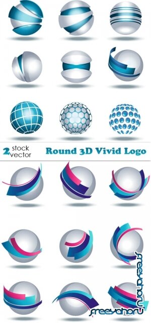   - Round 3D Vivid Logo
