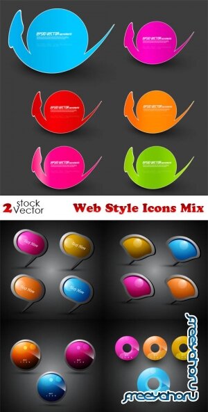 Vectors - Web Style Icons Mix