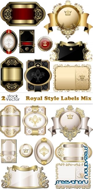 Vectors - Royal Style Labels Mix