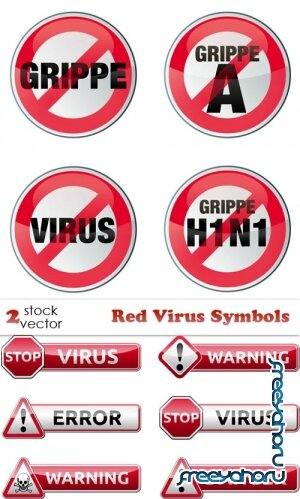   - Red Virus Symbols