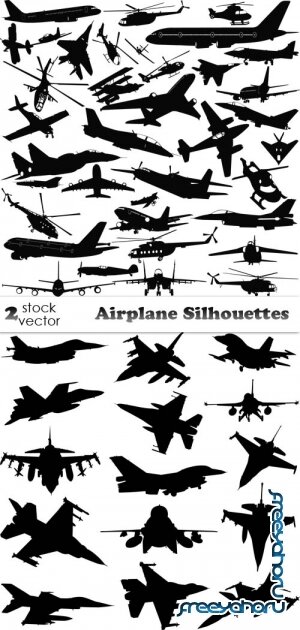 Vectors - Airplane Silhouettes