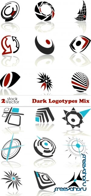 Vectors - Dark Logotypes Mix