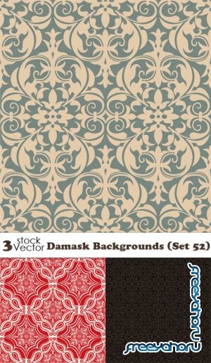 Vectors - Damask Backgrounds (Set 52)