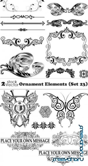 Vectors - Ornament Elements (Set 23)