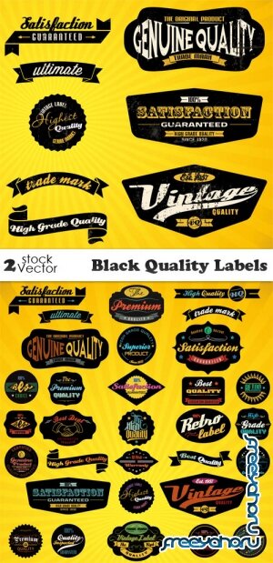 Vectors - Black Quality Labels