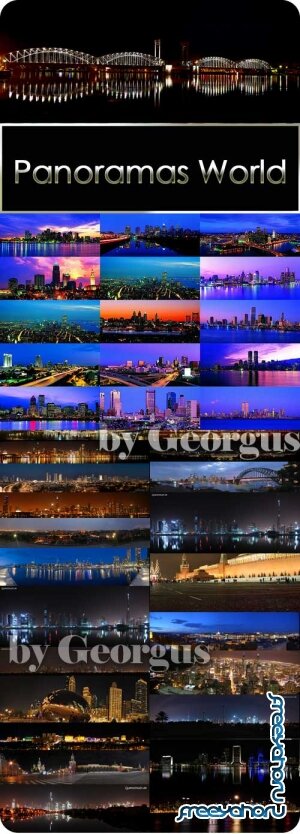 A large collection of beautiful cities in the world of night