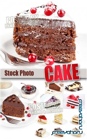 Кусочек торта - Растровый клипарт