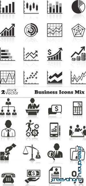 Vectors - Business Icons Mix
