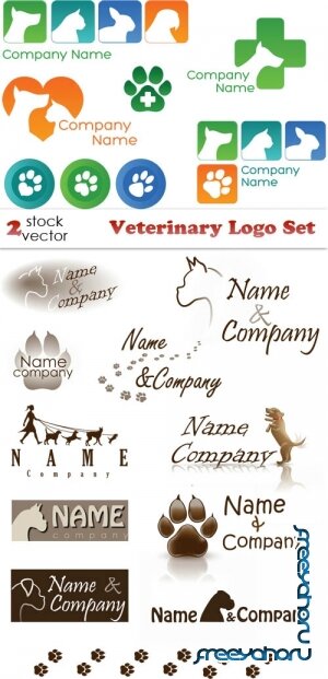 Векторный клипарт - Veterinary Logo Set