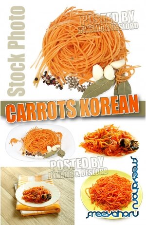 Корейская морковка - Растровый клипарт