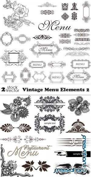 Vectors - Vintage Menu Elements 2