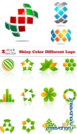 Векторный клипарт - Shiny Color Different Logo