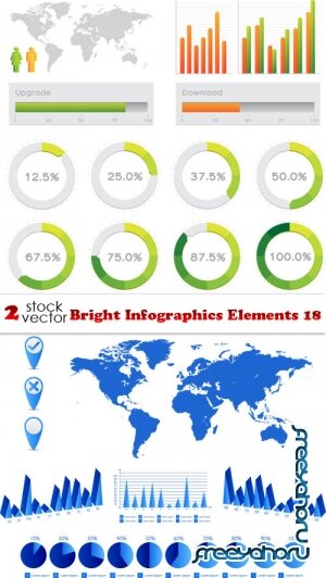 Vectors - Bright Infographics Elements 18