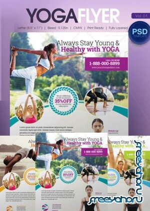 Yoga Flyer Bundle part1