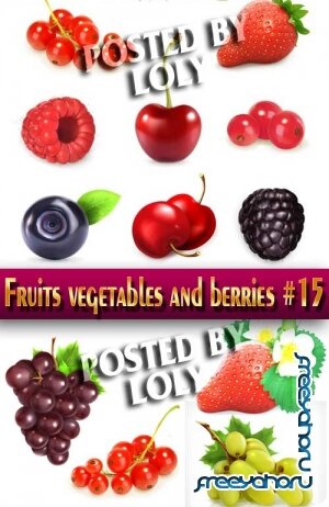 Фрукты овощи и ягоды # 15 - Векторный клипарт