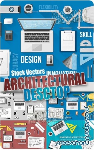 Architectural desktop - Stock Vectors