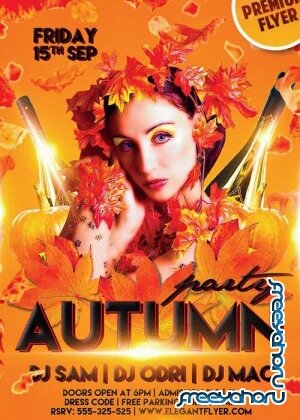 Autumn Flyer PSD V2 Template + Facebook Cover