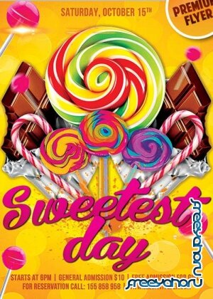 Sweetest Day V7 Flyer PSD Template + Facebook Cover