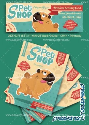 Pet Shop V11 Flyer PSD Template + Facebook Cover