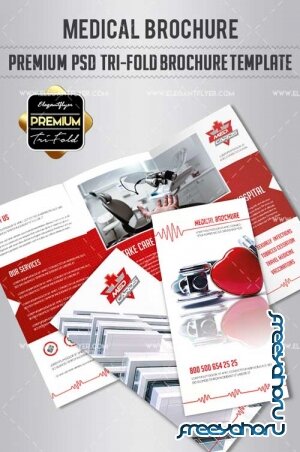 Medical V1 2018 Premium Tri-Fold PSD Brochure Template