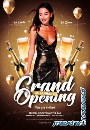 Grand Opening V2912 2019 PSD Flyer Template