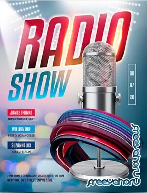 Radio Show V1101 2020 Premium PSD Flyer Template