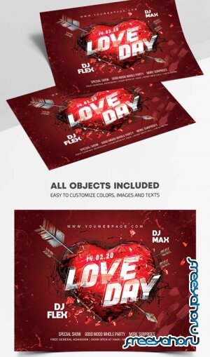 Love Day V1201 2020 Premium PSD Flyer Template